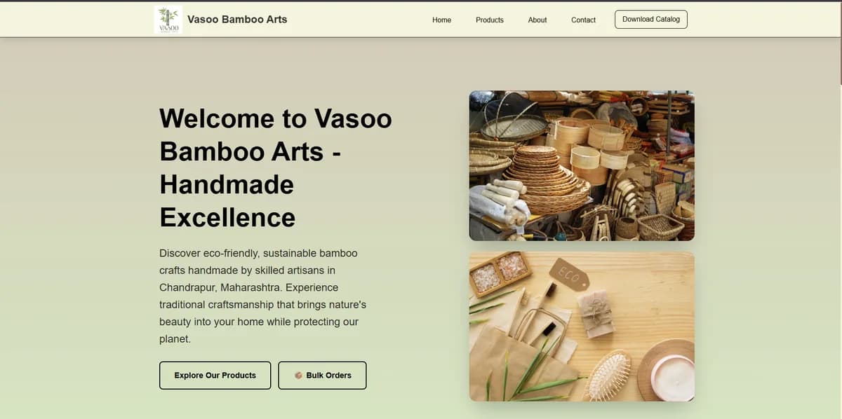 Vasoo Bamboo Arts — Crafts & Artisan project by Business Volunteers